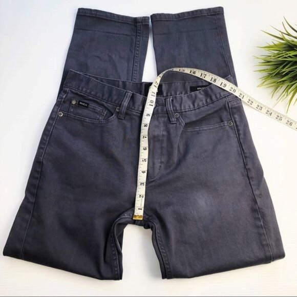 RVCA Daggers Slim Straight Fit gray Denim Jeans 29 - Picture 5 of 13